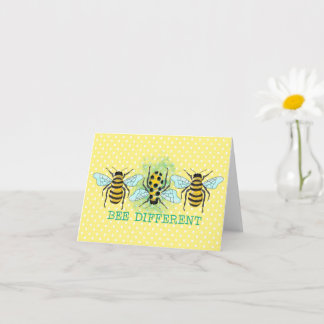 Carte Bee Different Bumble Bee Trio
