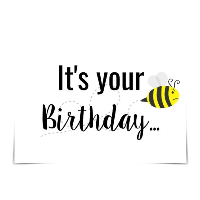 Carte "BEE Grateful You got card" Cranky Bee Anniversair (Créateur téléchargé)
