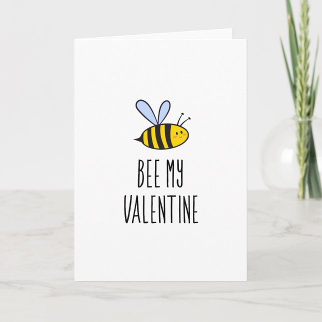 Carte Bee my Valentine (Devant)