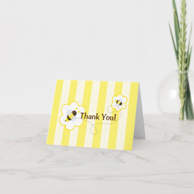 Carte Bee Thankful Note (Devant)