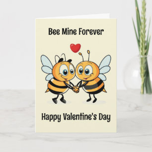 Carte Bee Valentine