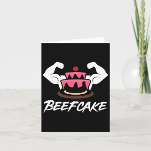 Carte Beefcake Gym Fitness Muscle Gâteau Poids Bod