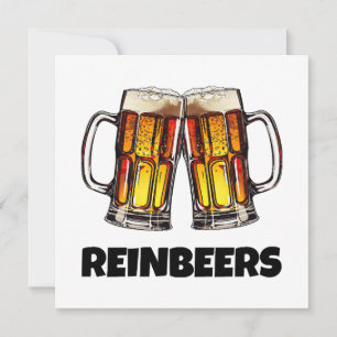 Carte Beer Christmas Reinbeers