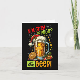 Carte Beer Lover Noël