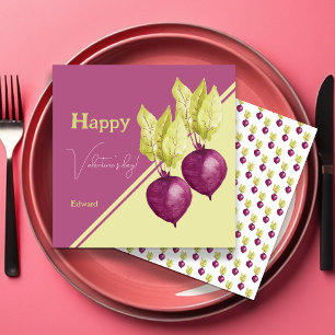 Carte Beet mignonne dans l'Aquarelle Amour Peint à la ma