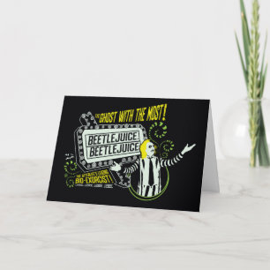 Carte Beetlejus Marquee "Ghost With The Most"