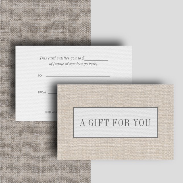 Carte Beige | Linge sobre élégant look chic (Créateur téléchargé)