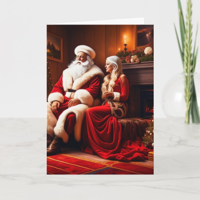 Carte Bela Brown Père Noël et Madame Clause (Devant)