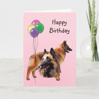 Carte Belge Tervuren, ballons d'anniversaire