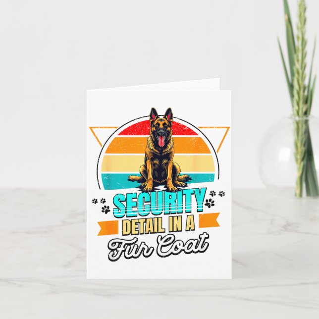 Carte Belgian Malinois Lover Funny Belgian Malinois Retr (Devant)