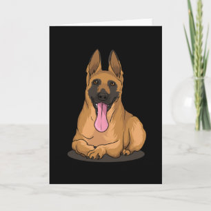 Carte Belgian Malinois Shepherd dog gift idea