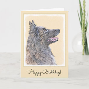 Carte Belgian Tervuren Painting - Cute Original Dog Art