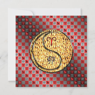 Carte Bélier et Rabbit de feu