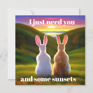 Carte Belle affiche du coucher de soleil