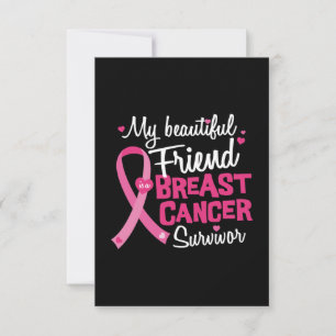 Carte Belle amie Survivante du cancer du sein survivant
