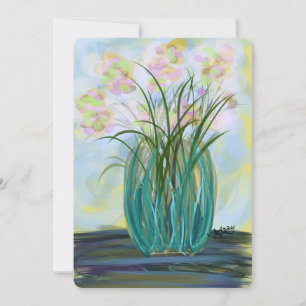 Carte Belle Art FloRAL lumineux décoration dopamine cont