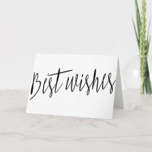 Carte Belle calligraphie simple "Meilleurs voeux"