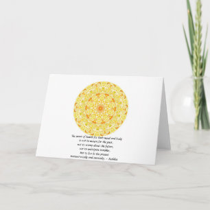 Carte Belle citation bouddhiste avec Mandela vibrante