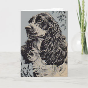 Carte belle cocker spaniel