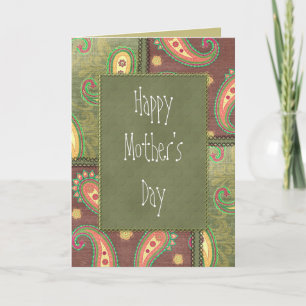 Carte Belle conception d'anniversaire de Paisley