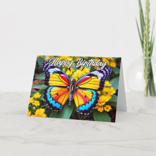 Carte Belle conception papillon de repos