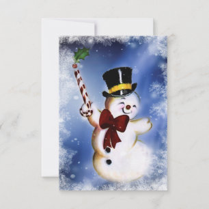 Carte Belle danse Snowman