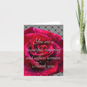 Carte Belle femme désintéressée de inspiration