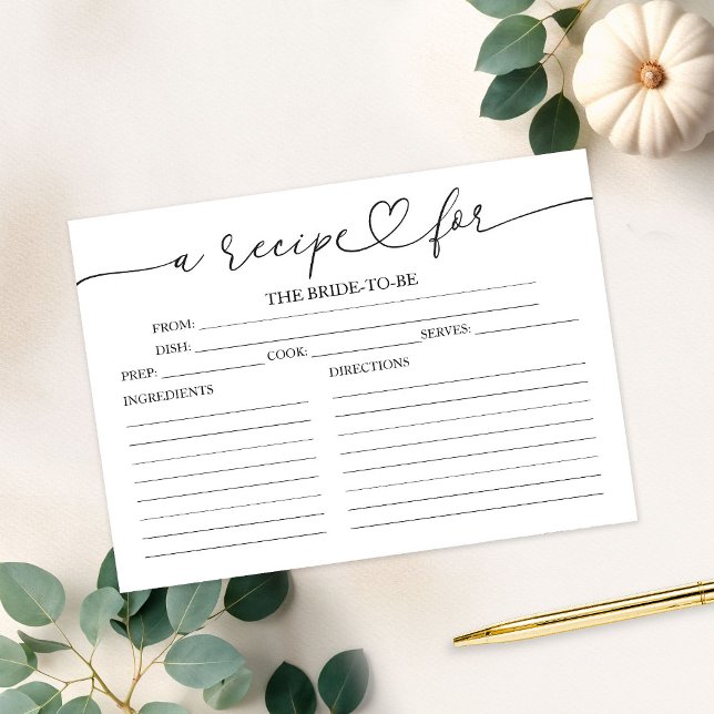 Carte Belle Fête des mariées de calligraphie Recette Car (Créateur téléchargé)