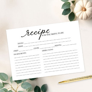 Carte Belle Fête des mariées de calligraphie Recette Car