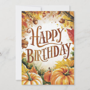 Carte Belle Feuille d'érable automne automne heureux ann