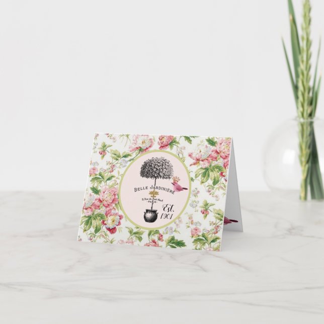 Carte Belle Jardinière Inspiré Français (Devant)