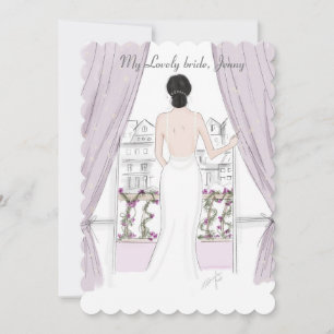 Carte Belle mariée, cadeau de mariée, cadeau pour la mar