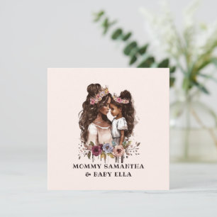 Carte Belle mère et fille noire (5)