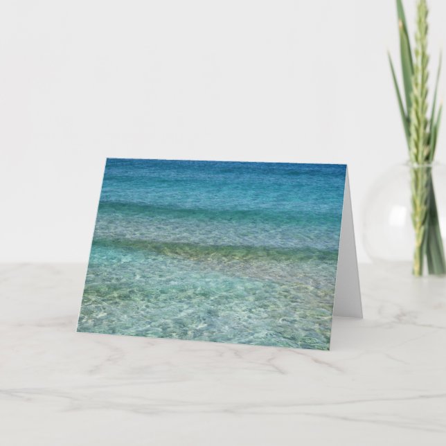 Carte Belle plage de sable (Devant)