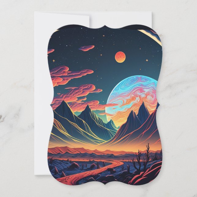 Carte Belle planète Alien (Devant)