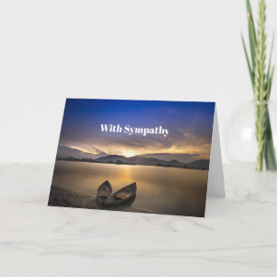Carte Belle Rowboats Water Sunrise Photo Sympathie
