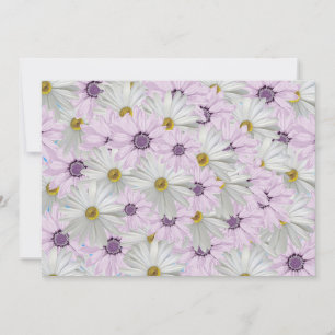 Carte Belle salutation florale rose et blanc