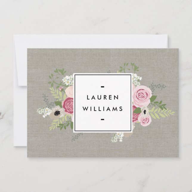 Carte Belles roses roses roses sur le certificat cadeau  (Devant)