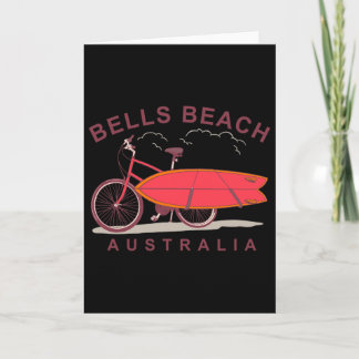 Carte Bells Beach Australia Surfboard Bike Surfer 