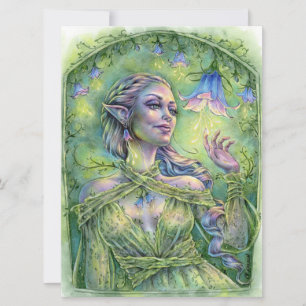 Carte Bellz Art Card Fae Elf Magic Imaginaire Fleur Forê