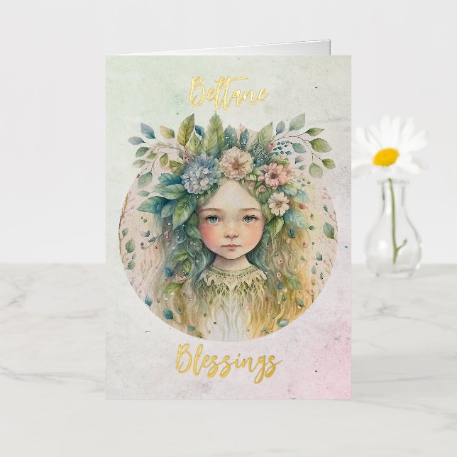 Carte Beltane Foil (Petite fleur)