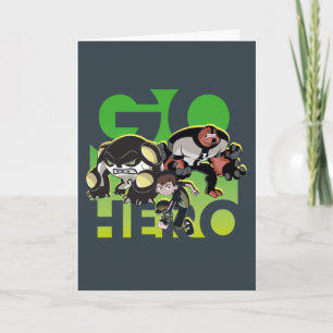 Carte Ben Tennyson, Cannonbolt et Four Arms - Go Hero