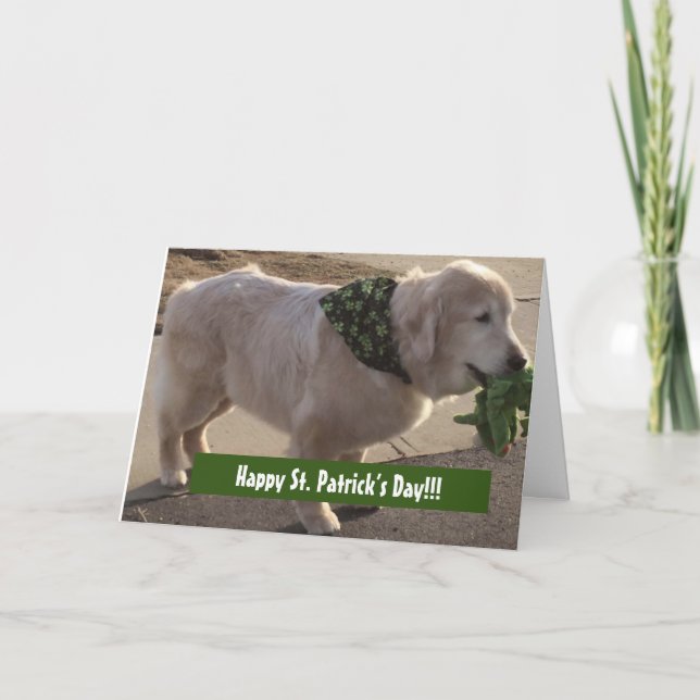 Carte Bénédiction de la Saint Patrick - (Devant)