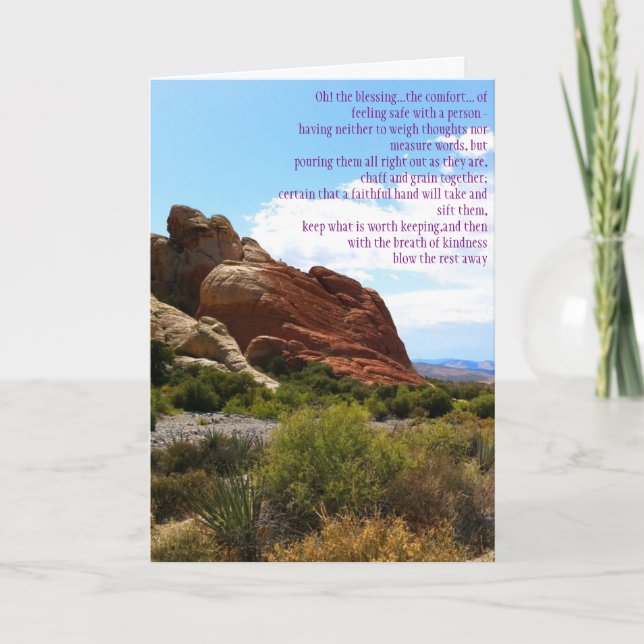 Carte Bénédiction de l'amitié (Devant)