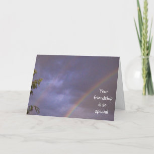 Carte Bénédiction de l'amitié Double Rainbow Card