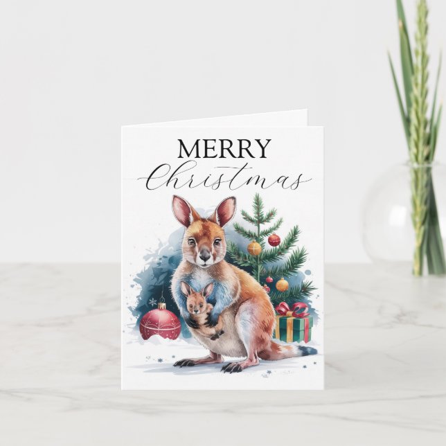 Carte Bénédiction de Noël au coeur de l'Australie (Devant)