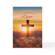 Bénédiction du baptême Croix chrétienne et Éphésie