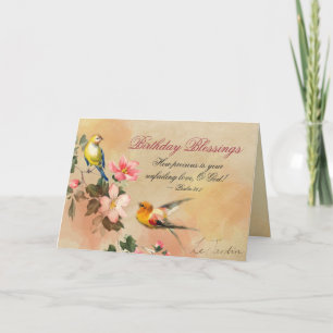 Carte Bénédictions d'anniversaire Psaume 36:7 Bible Oise