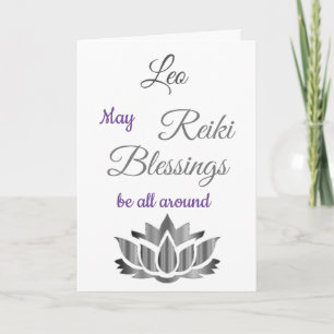Carte Bénédictions de Reiki Obtenez de bonnes salutation