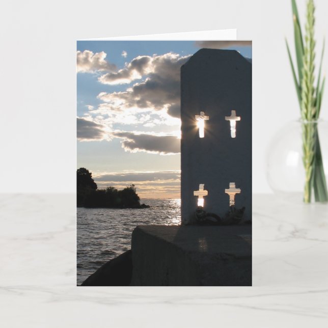 Carte "Bénédictions du coucher du soleil" - Art photo (Devant)